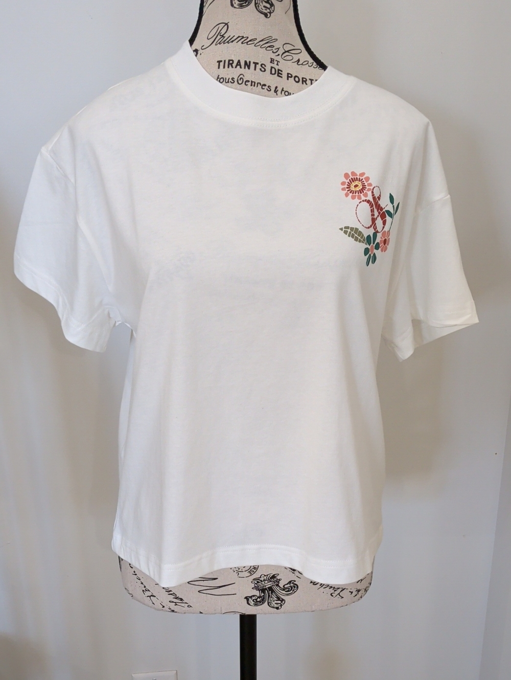 SCOTCH & SODA | Women's White Sugar Swizzle Oversized Floral Mosaic T-Shirt